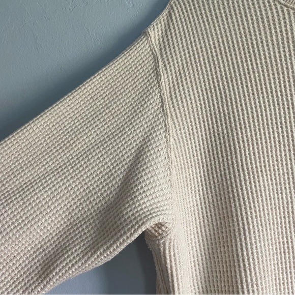 Aerie Oversized Waffle Crew Sweatshirt - Picture 10 of 11